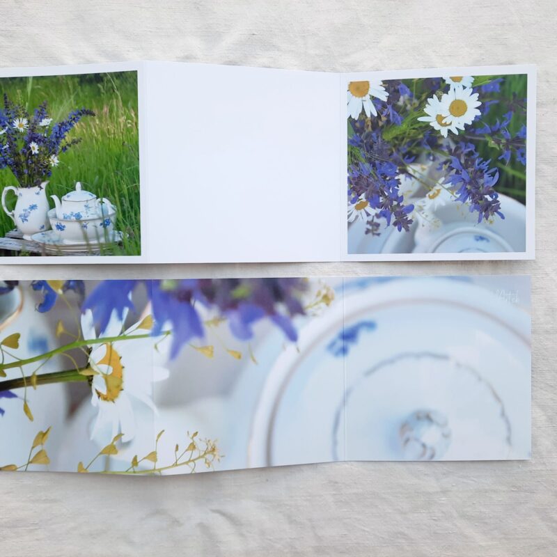 Sommerblumengruss Leporellokarte