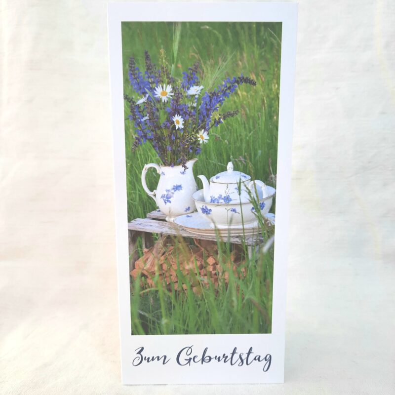 Grosisgeschirr in der Sommerwiese