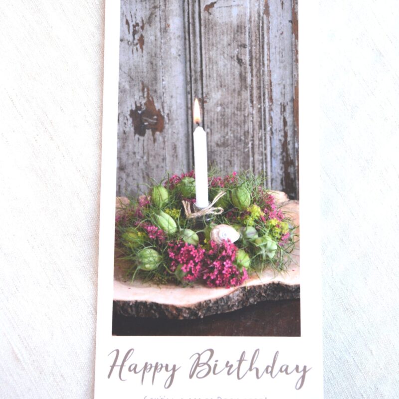 Geburtstagskränzchen mit Kerze