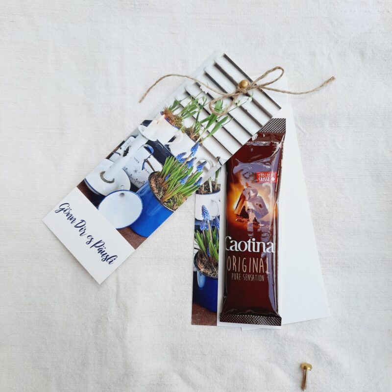 Gönn Dir es Päusli - Zweiteilige Karte