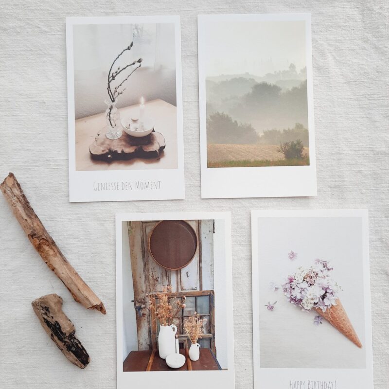 Kartenset Brauntöne