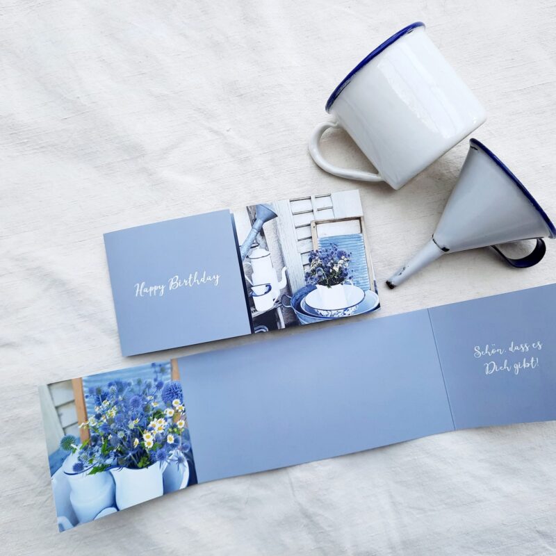 Emaille Geburtstagsgruss