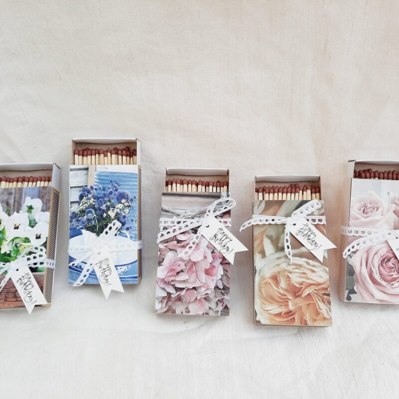 Zündholzschachtel als Geburtstagsgruss